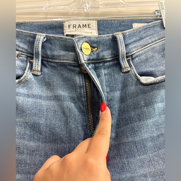 Frame Denim Blue Skinny Jeans - Picture 3 of 5